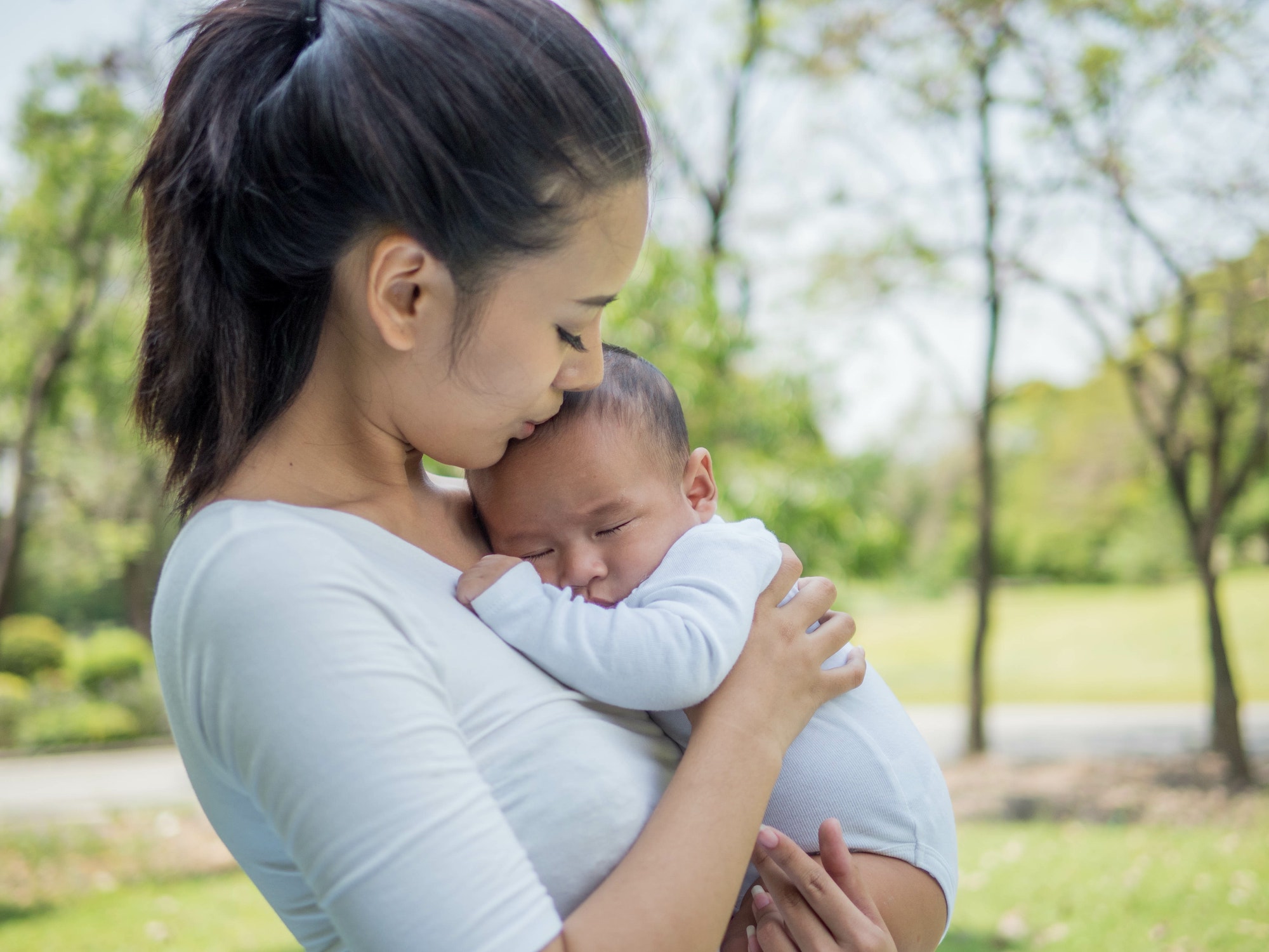 teen parents and baby